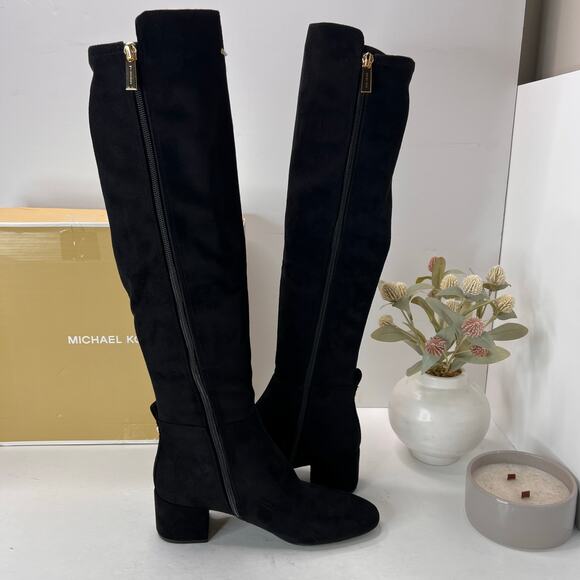 Michael Michael Kors Braden Mid Boot Black Women 7M Tried On - Picture 6 of 9